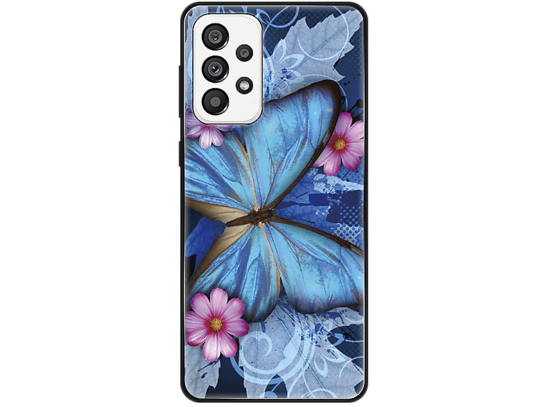 KÖNIG DESIGN Case, Backcover, Samsung, Galaxy A73 5G, Schmetterling