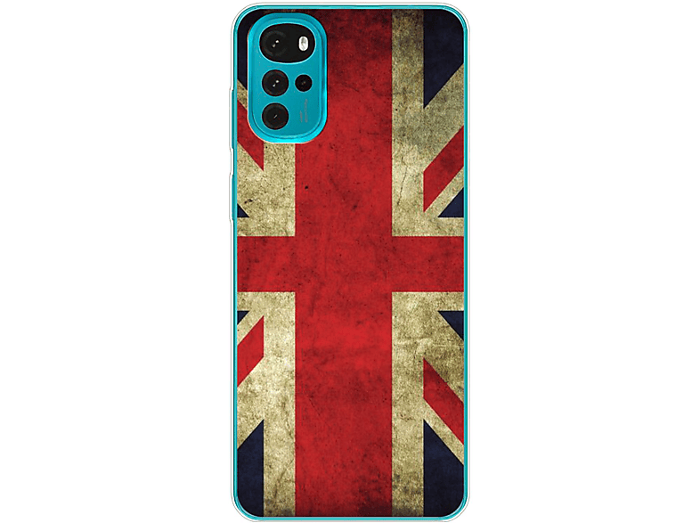 Case, Motorola, DESIGN England G22, Moto Backcover, KÖNIG Flagge
