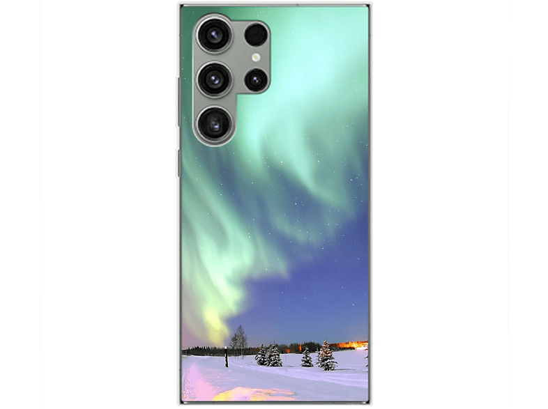 KÖNIG DESIGN Galaxy Backcover, Polarlichter Case, Samsung, Ultra, S23