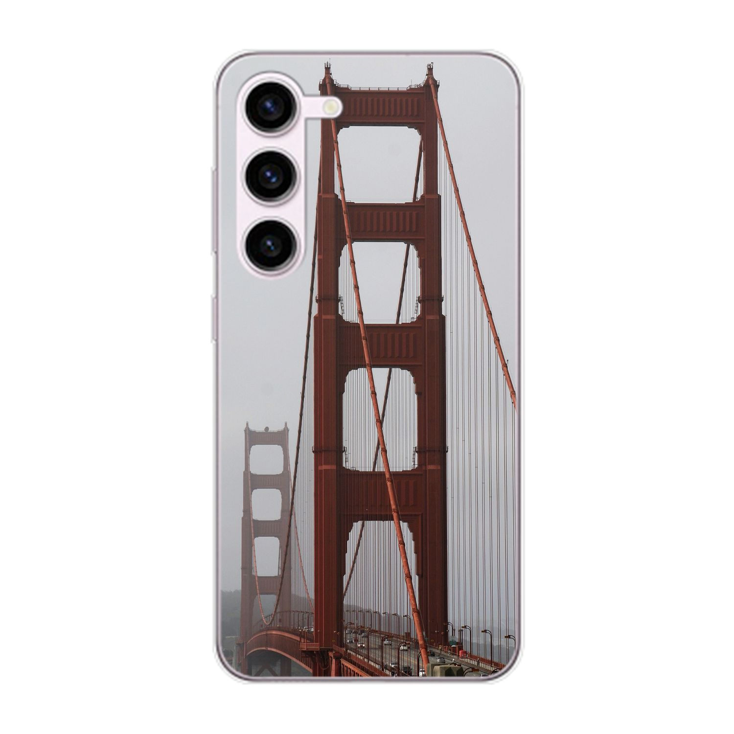 Backcover, DESIGN Bridge Golden Gate KÖNIG Galaxy S23, Case, Samsung,