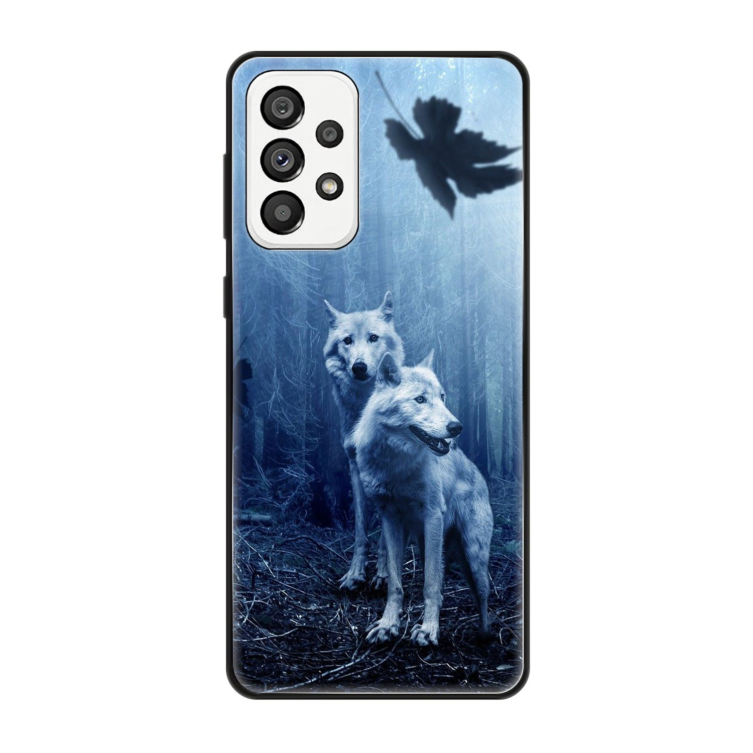 A73 Case, 5G, Samsung, DESIGN Galaxy Backcover, KÖNIG Wölfe