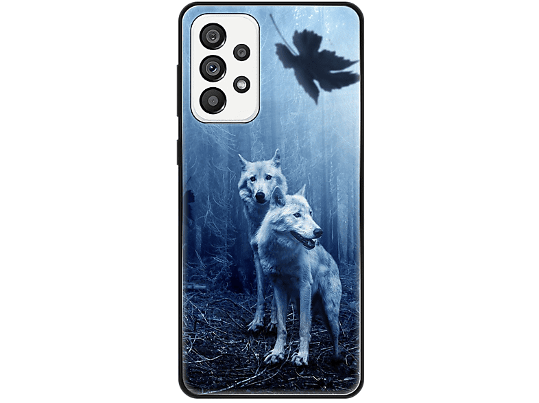 A73 Case, 5G, Samsung, DESIGN Galaxy Backcover, KÖNIG Wölfe