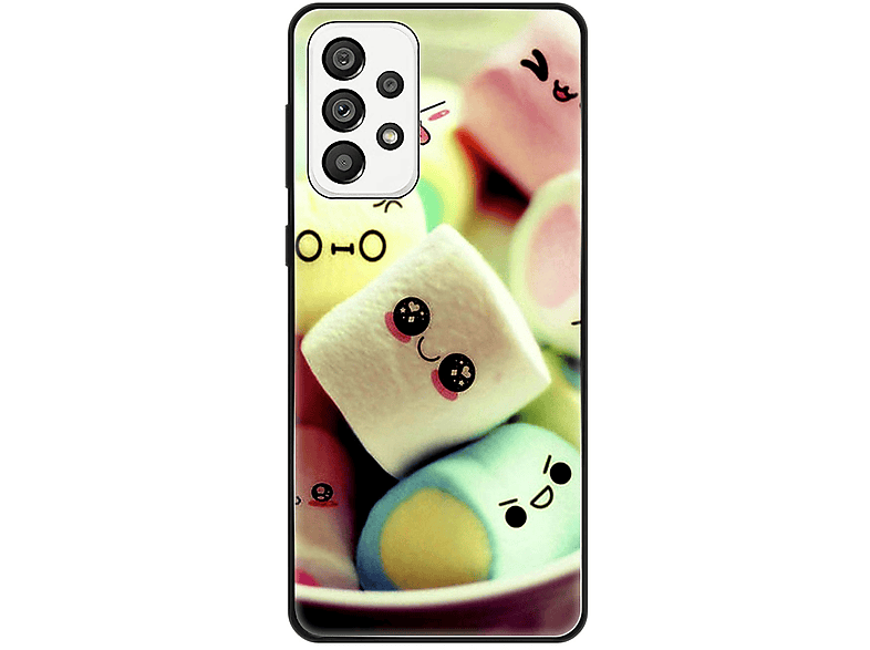 KÖNIG 5G, Marshmallows Backcover, DESIGN Samsung, A73 Galaxy Case,