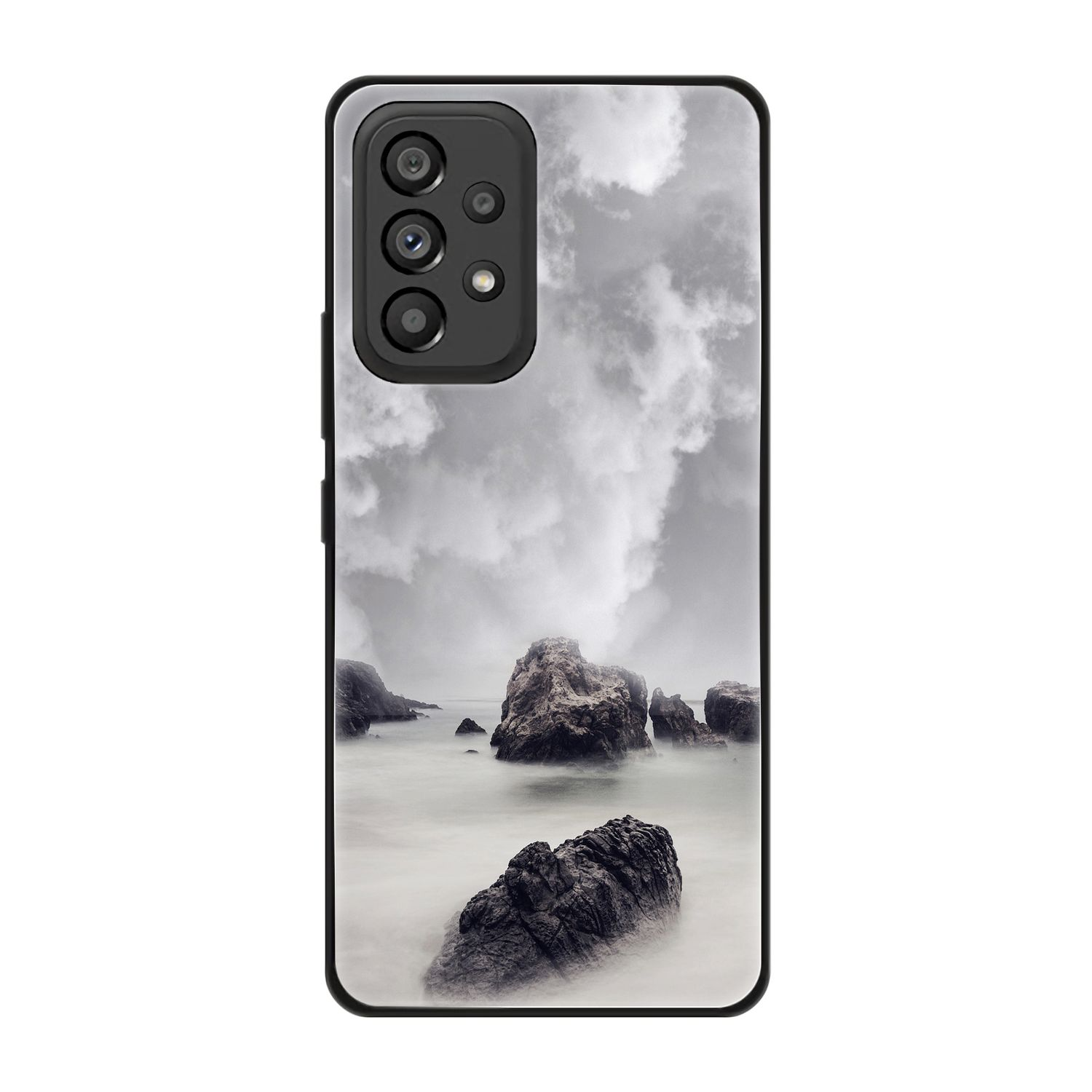 KÖNIG Wolken Backcover, DESIGN Samsung, 5G, Galaxy Case, A53 Felsen