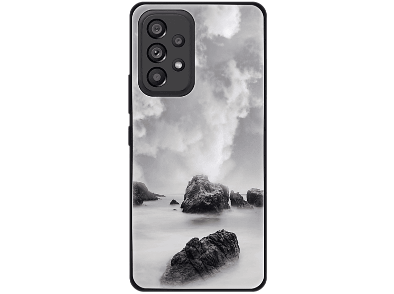 KÖNIG Wolken Backcover, DESIGN Samsung, 5G, Galaxy Case, A53 Felsen