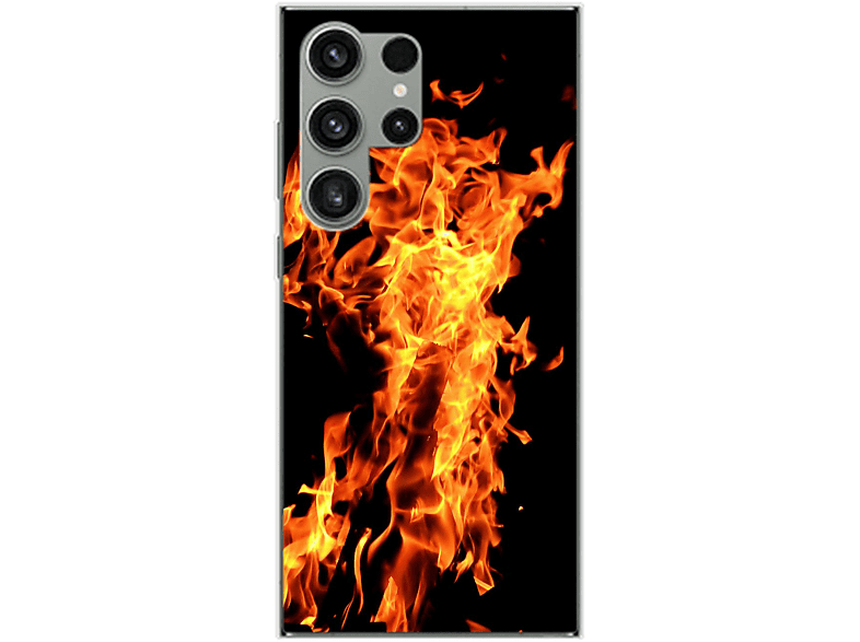 S23 Backcover, Case, Ultra, Feuer Samsung, KÖNIG Galaxy DESIGN