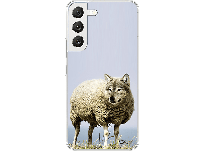 KÖNIG DESIGN Case, Backcover, Samsung, Galaxy S22 5G, Wolf im Schafspelz