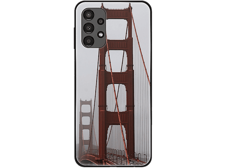 KÖNIG DESIGN Case, Backcover, Samsung, Galaxy A13 4G, Golden Gate Bridge