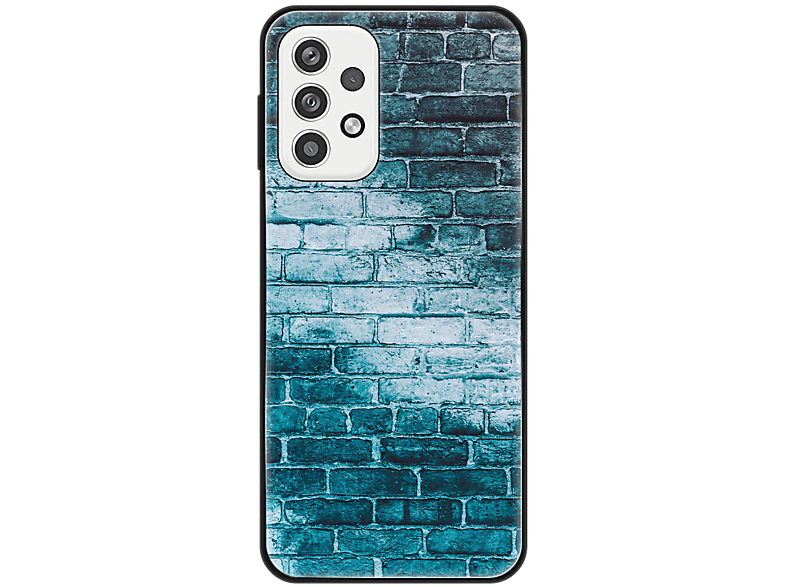 KÖNIG DESIGN Case, Backcover, Samsung, Galaxy A23, Ziegelwand | Backcover