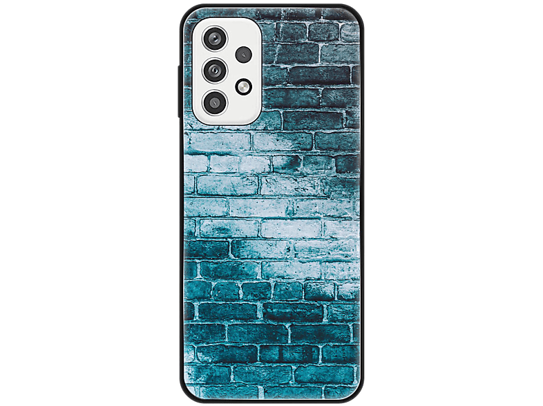 KÖNIG DESIGN Case, Backcover, Samsung, Galaxy A23, Ziegelwand