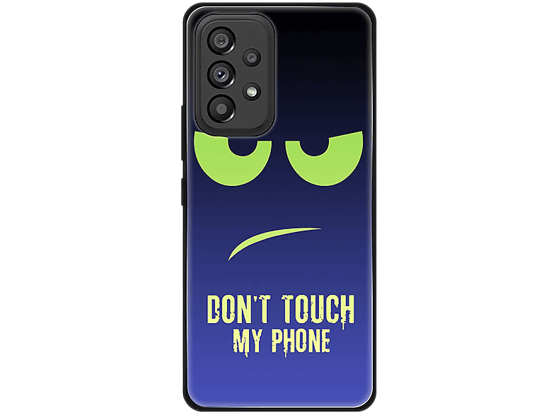 5G, A53 My Touch Grün Blau Samsung, Galaxy Case, DESIGN Backcover, KÖNIG Phone Dont