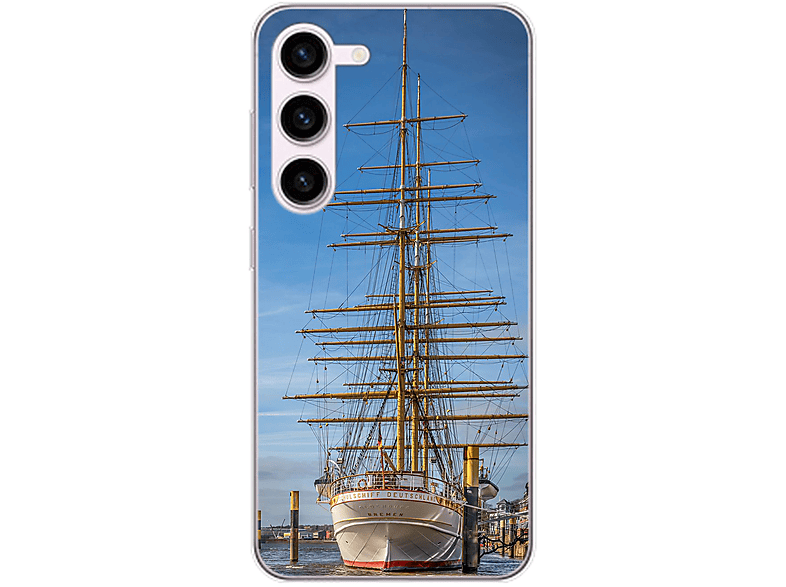 KÖNIG DESIGN Case, Segelboot Backcover, Galaxy Samsung, S23