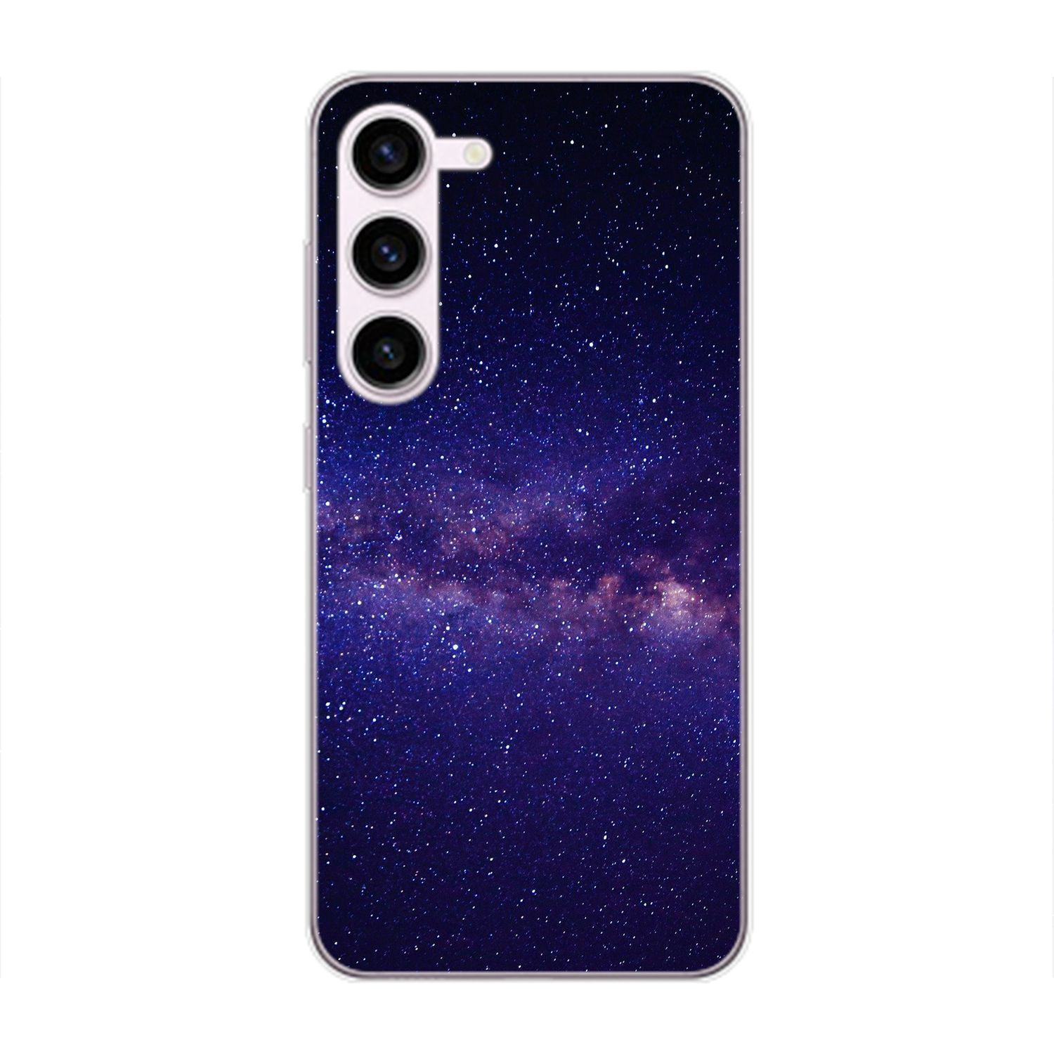 Case, KÖNIG S23 Backcover, Samsung, DESIGN Sternenhimmel Plus, Galaxy