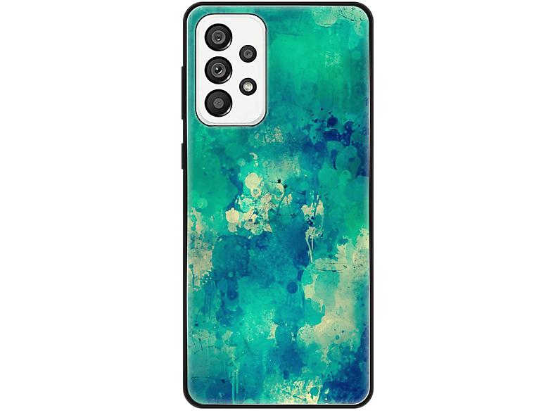 Aquarell Backcover, Galaxy KÖNIG 5G, DESIGN Case, A73 Samsung,