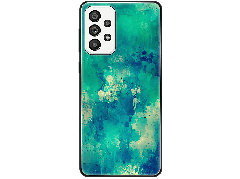 KÖNIG DESIGN Case, Backcover, Galaxy Samsung, A73 5G, Aquarell