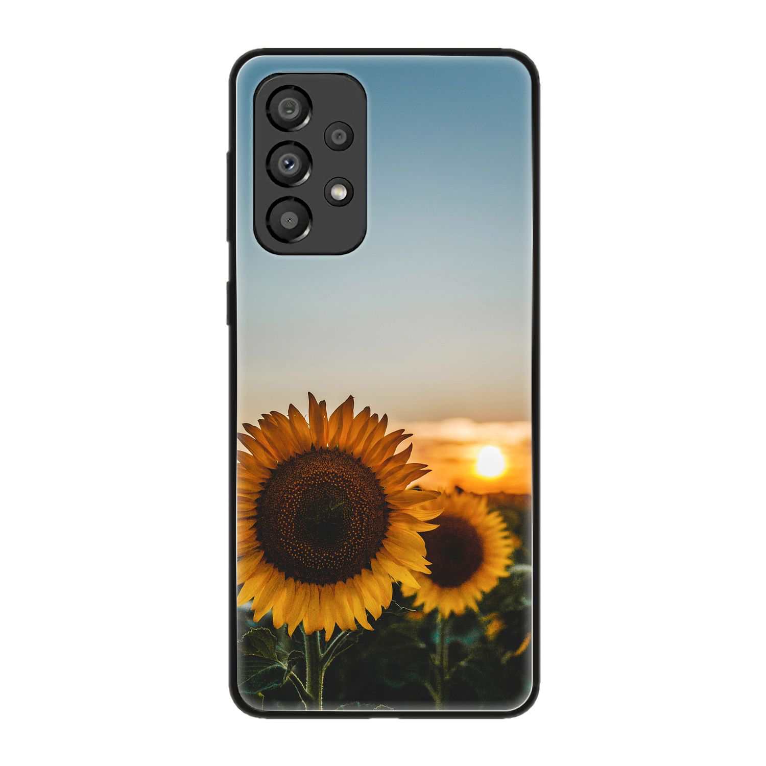 Sonnenblumen Backcover, A33 Galaxy 5G, Samsung, DESIGN KÖNIG Case,
