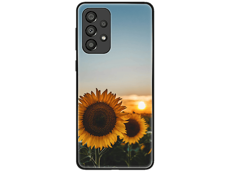 KÖNIG DESIGN Case, Backcover, Samsung, Galaxy A33 5G, Sonnenblumen