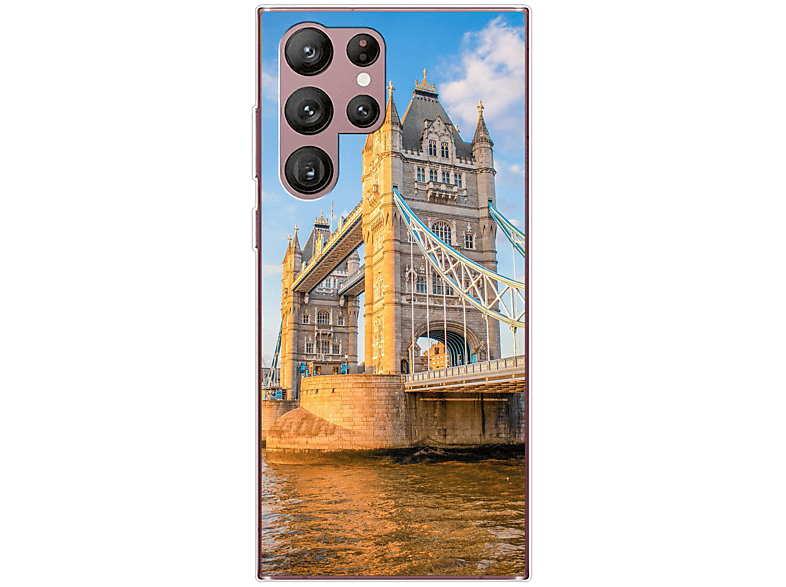 Samsung, KÖNIG Bridge S22 Backcover, Ultra Tower 5G, Case, DESIGN Galaxy