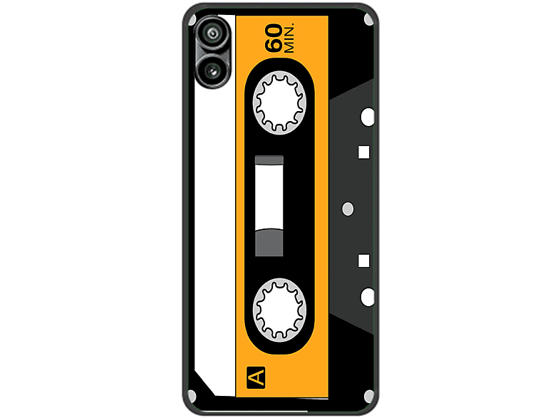 1, Nothing, Retro Phone Kassette DESIGN KÖNIG Case, Backcover,