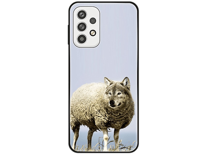 KÖNIG DESIGN Case, Backcover, Galaxy Schafspelz im A23, Wolf Samsung