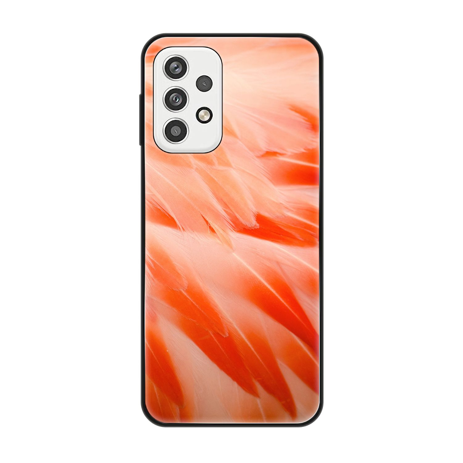 Galaxy Backcover, DESIGN Samsung, Case, KÖNIG Flamingo A23, Federn