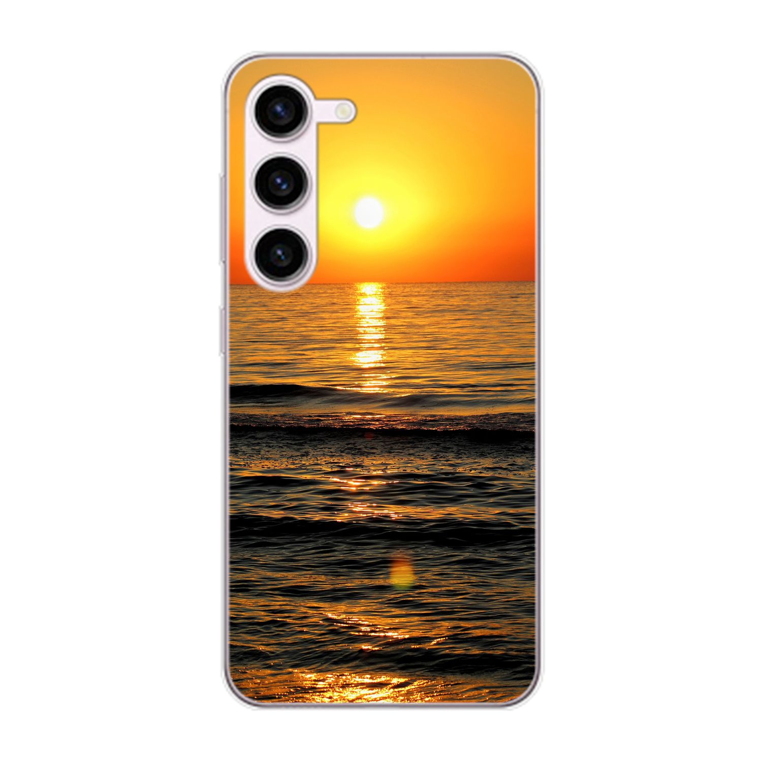 Galaxy S23 KÖNIG Plus, Case, DESIGN Samsung, Sonnenuntergang Backcover,