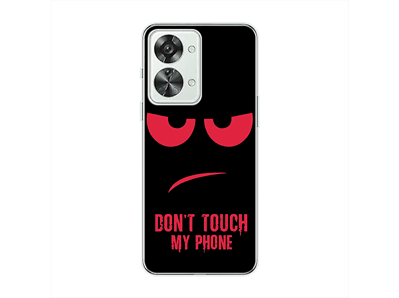 KÖNIG DESIGN Case, Backcover, OnePlus, Nord 2T, Dont Touch My Phone Rot