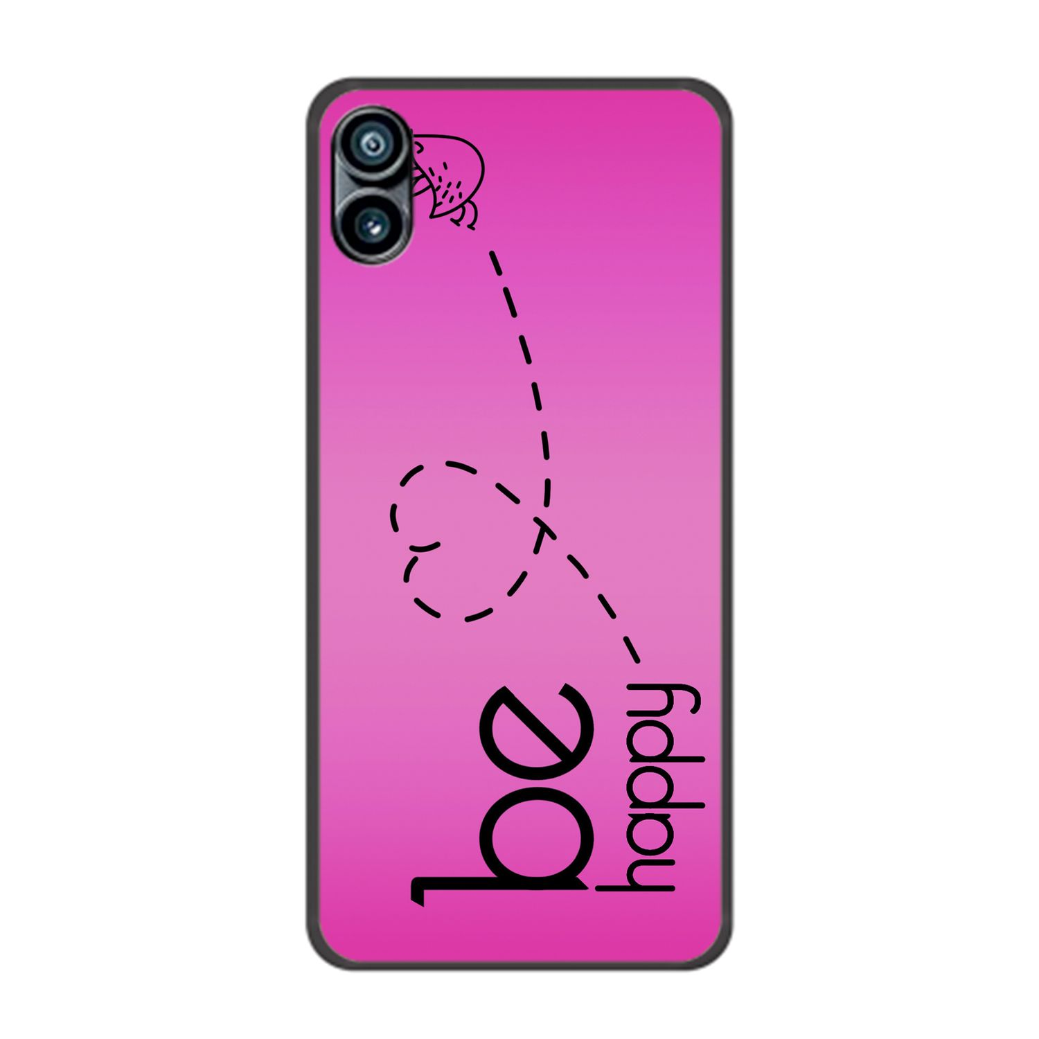1, Be KÖNIG Phone Happy Pink Backcover, Nothing, DESIGN Case,