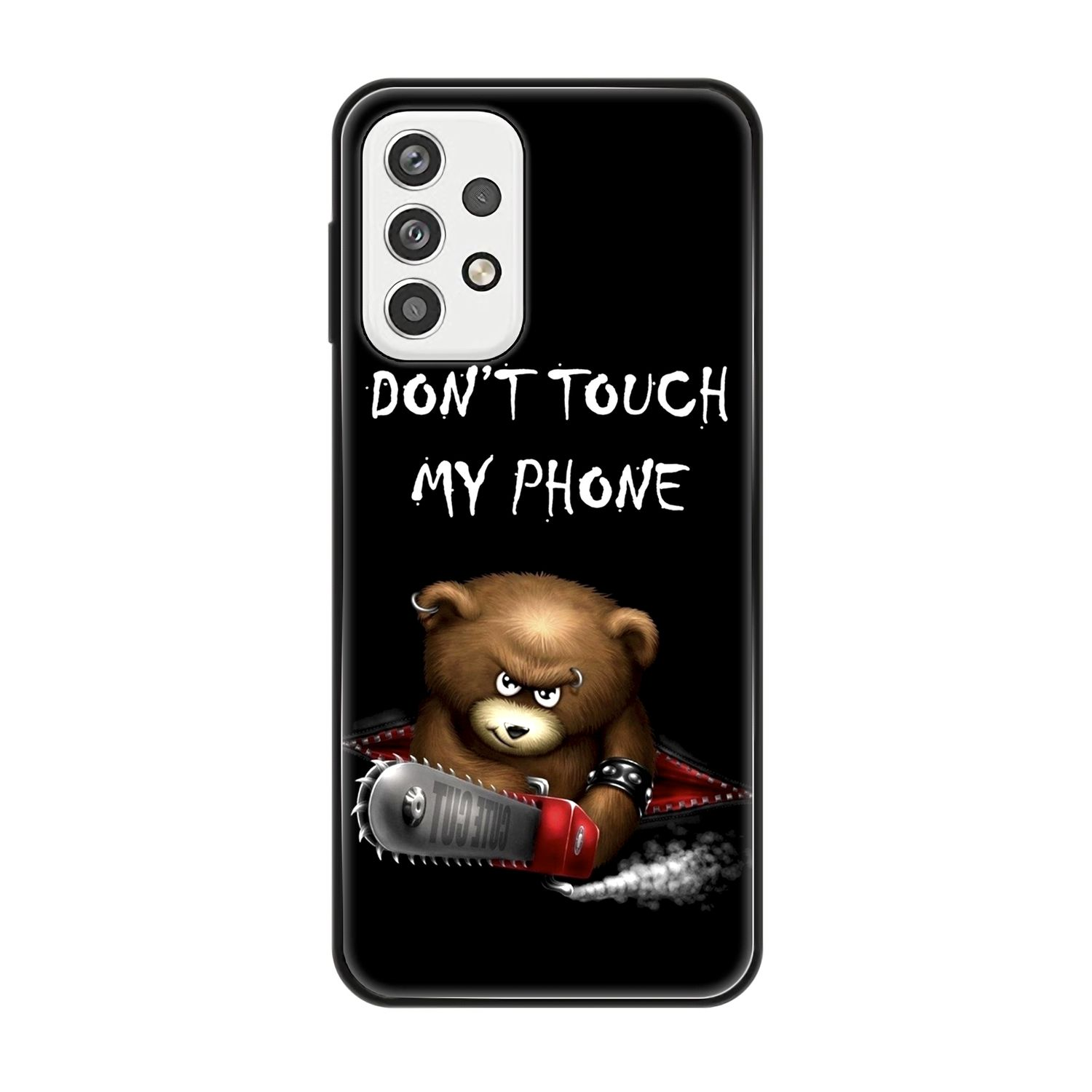 Samsung, Dont My Bär Touch Phone A23, Schwarz DESIGN Backcover, KÖNIG Case, Galaxy