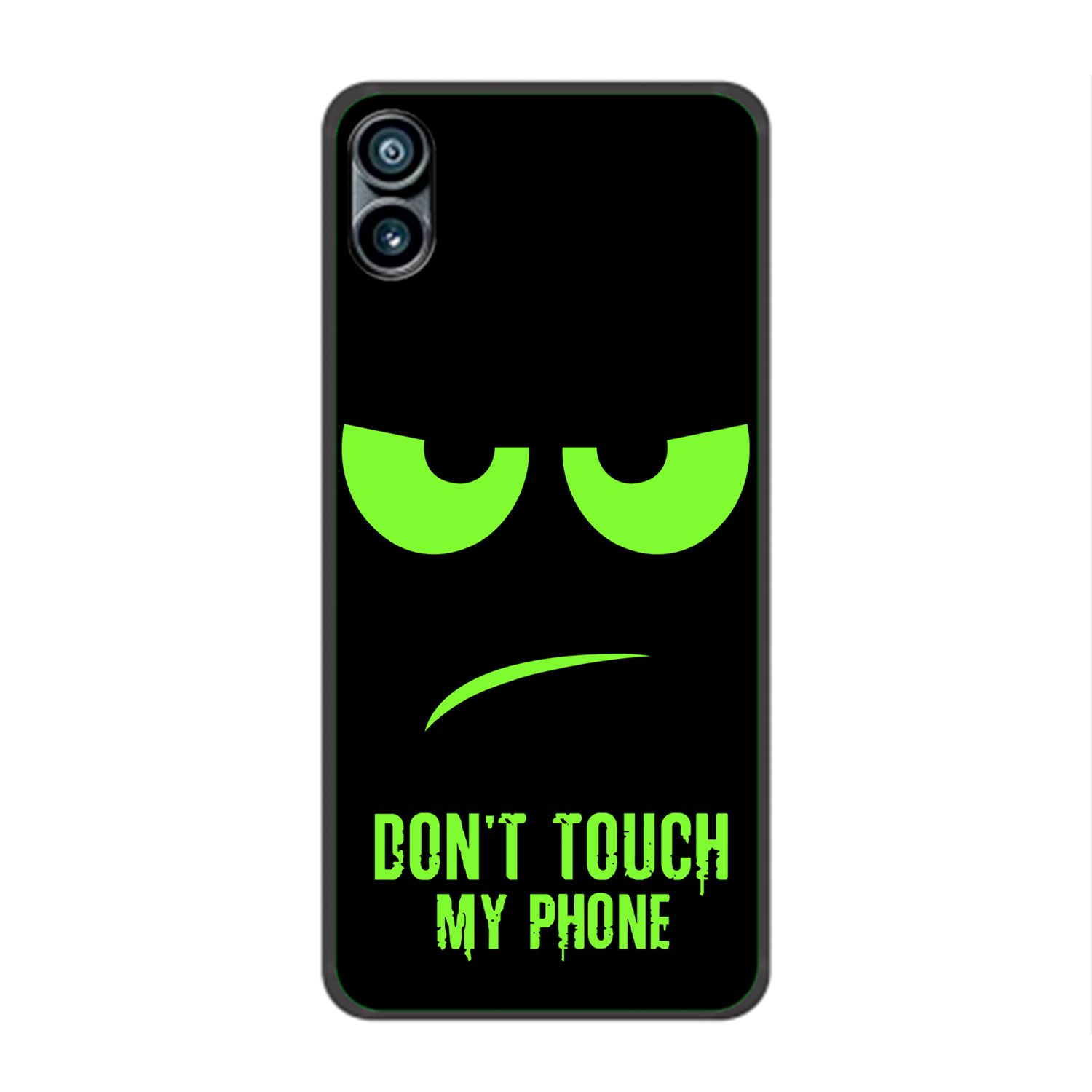 Case, 1, DESIGN Grün Nothing, My KÖNIG Touch Backcover, Phone Dont Phone