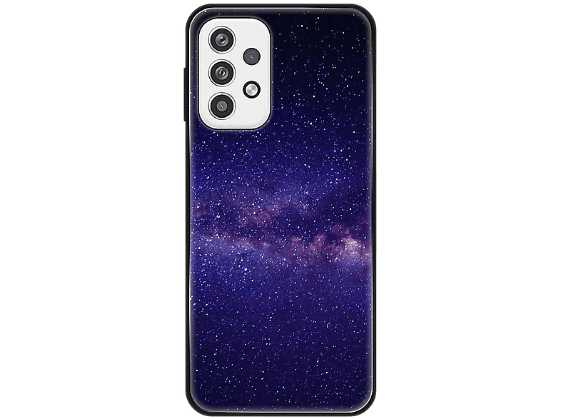 Samsung, Galaxy A23, DESIGN Case, Backcover, Sternenhimmel KÖNIG