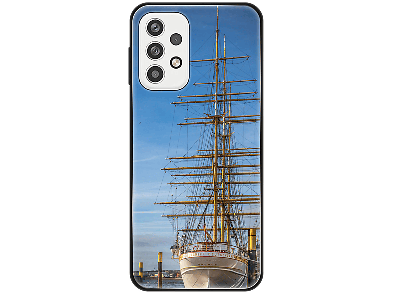 KÖNIG DESIGN Case, Backcover, Samsung, Galaxy A23, Segelboot