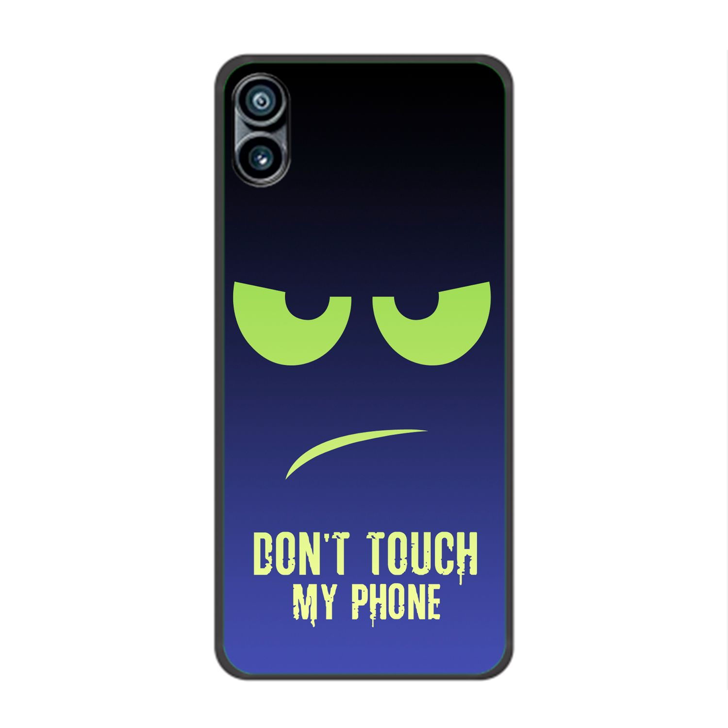KÖNIG DESIGN Case, Backcover, Phone Phone Blau 1, My Grün Touch Dont Nothing