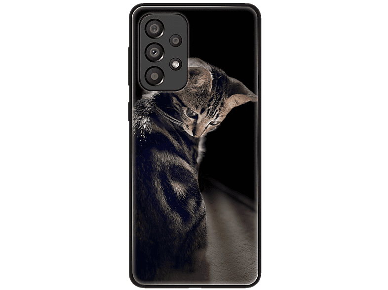 Backcover, KÖNIG Samsung, 5G, Case, Katze DESIGN Junge A33 Galaxy