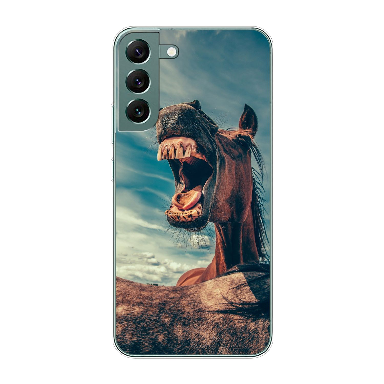 5G, Lustiges Galaxy S22 Plus Backcover, DESIGN Samsung, KÖNIG Case, Pferd
