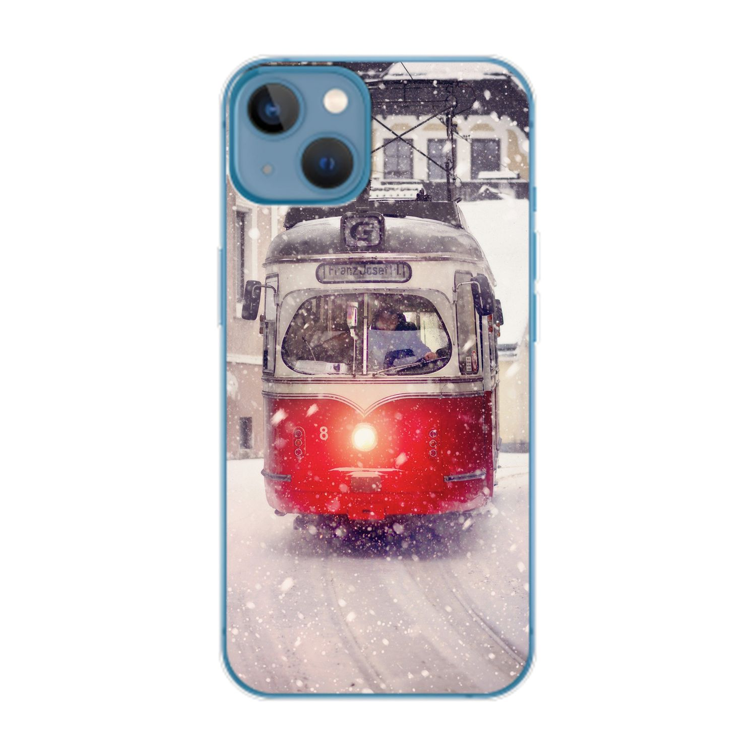 Apple, Case, iPhone KÖNIG DESIGN Straßenbahn 14 Backcover, Plus,