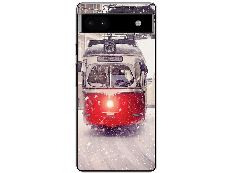 Straßenbahn DESIGN Pixel Backcover, Google, KÖNIG 6A, Case,