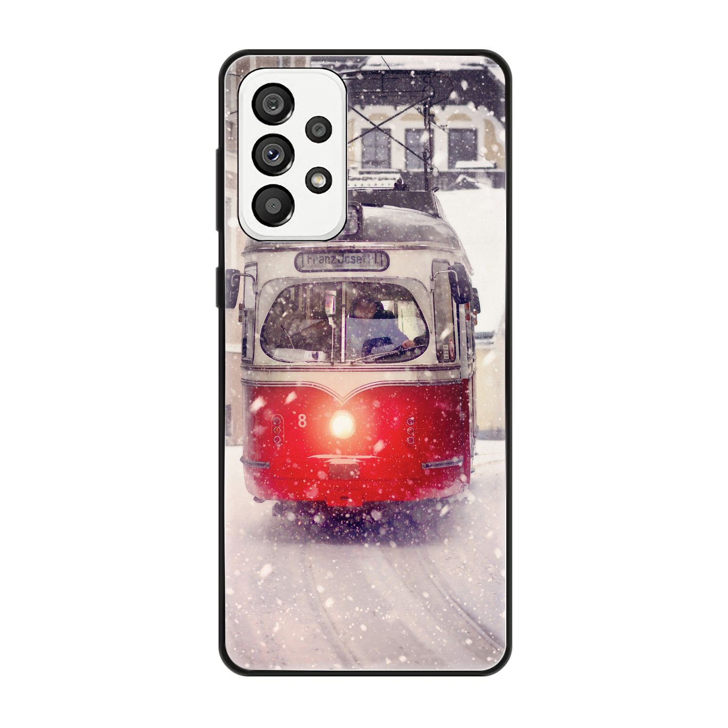 KÖNIG DESIGN Case, Backcover, Galaxy Straßenbahn 5G, A73 Samsung