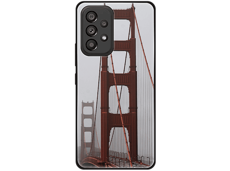 KÖNIG DESIGN Case, Backcover, Samsung, Galaxy A53 5G, Golden Gate Bridge
