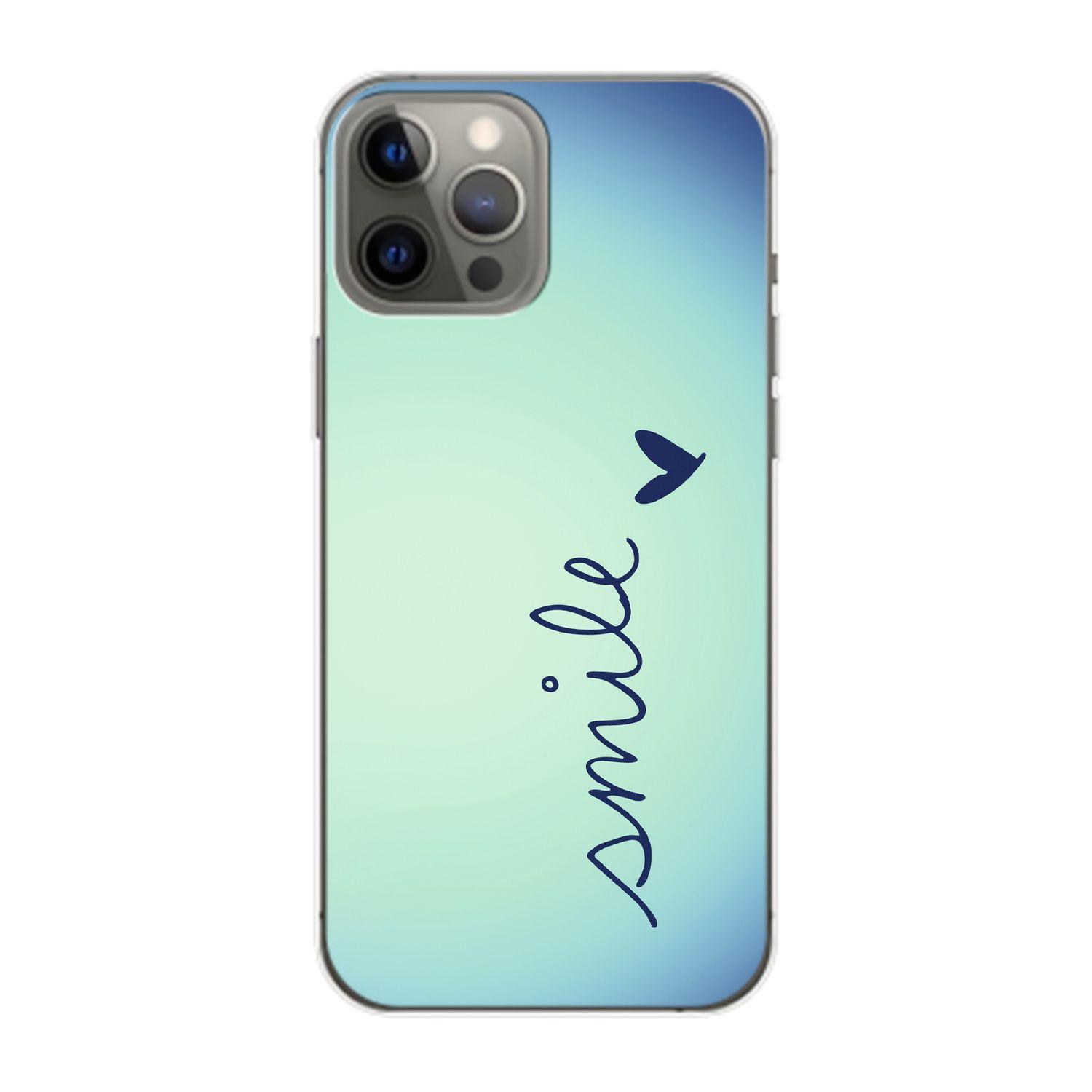 KÖNIG DESIGN Case, Backcover, Apple, 14 Max, Smile iPhone Blau Pro
