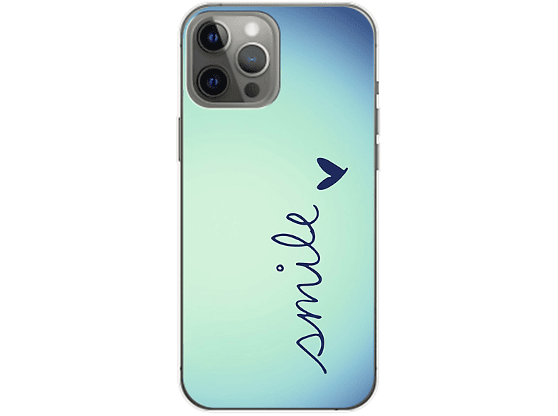 Blau iPhone Backcover, Max, Pro 14 Case, DESIGN KÖNIG Apple, Smile