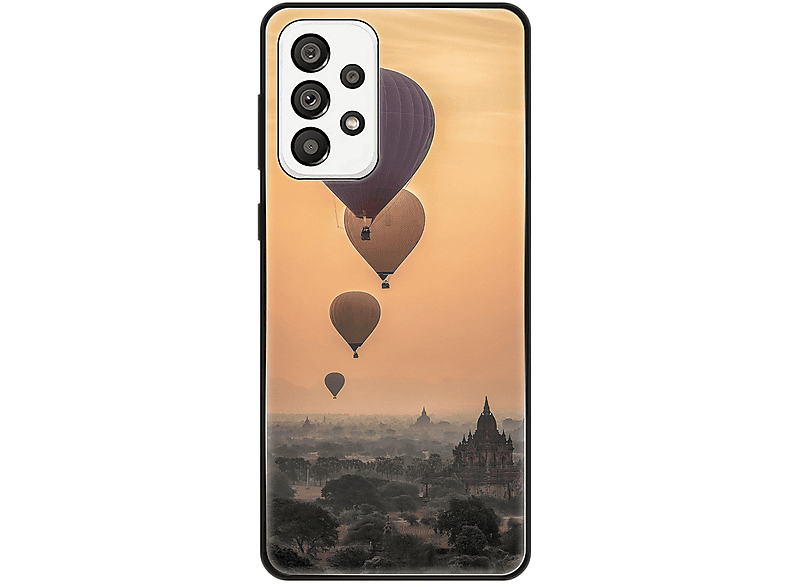 KÖNIG DESIGN Case, Backcover, Samsung, 5G, Heißluftballons Galaxy A73