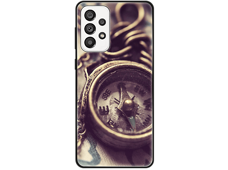 KÖNIG DESIGN Case, Kompass Samsung, Backcover, 5G, A73 Galaxy