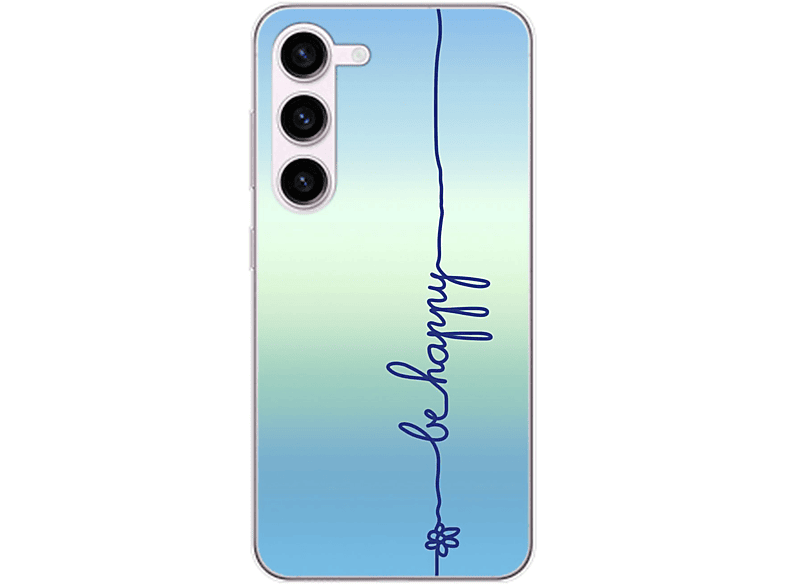 Galaxy Samsung, DESIGN Happy KÖNIG Blau S23, Case, Be Backcover,