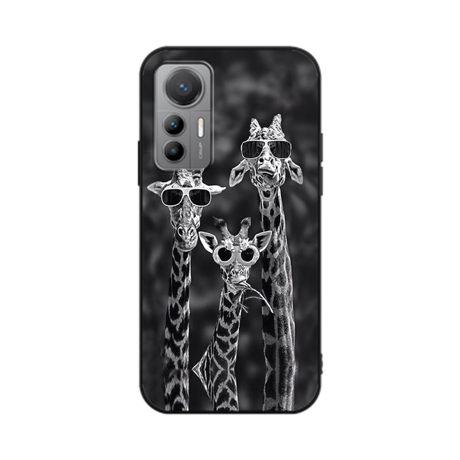 12 KÖNIG DESIGN Xiaomi, 3 Backcover, Lite, Case, Giraffen