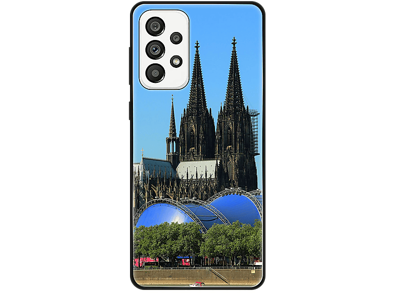 A73 KÖNIG Backcover, Samsung, Case, Kölner 5G, Dom DESIGN Galaxy