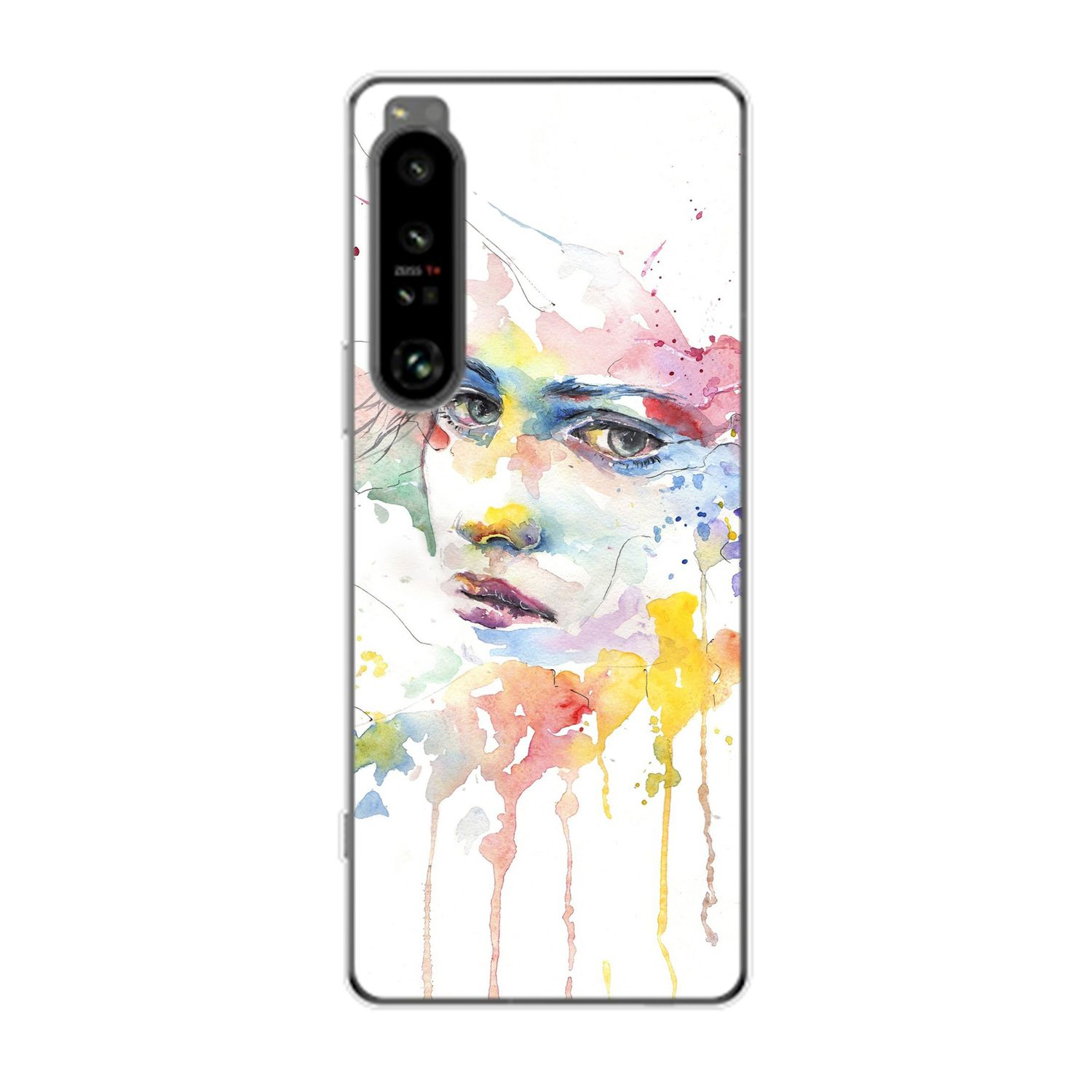 DESIGN Case, Sony, 1 IV, Xperia Frauengesicht KÖNIG Backcover,