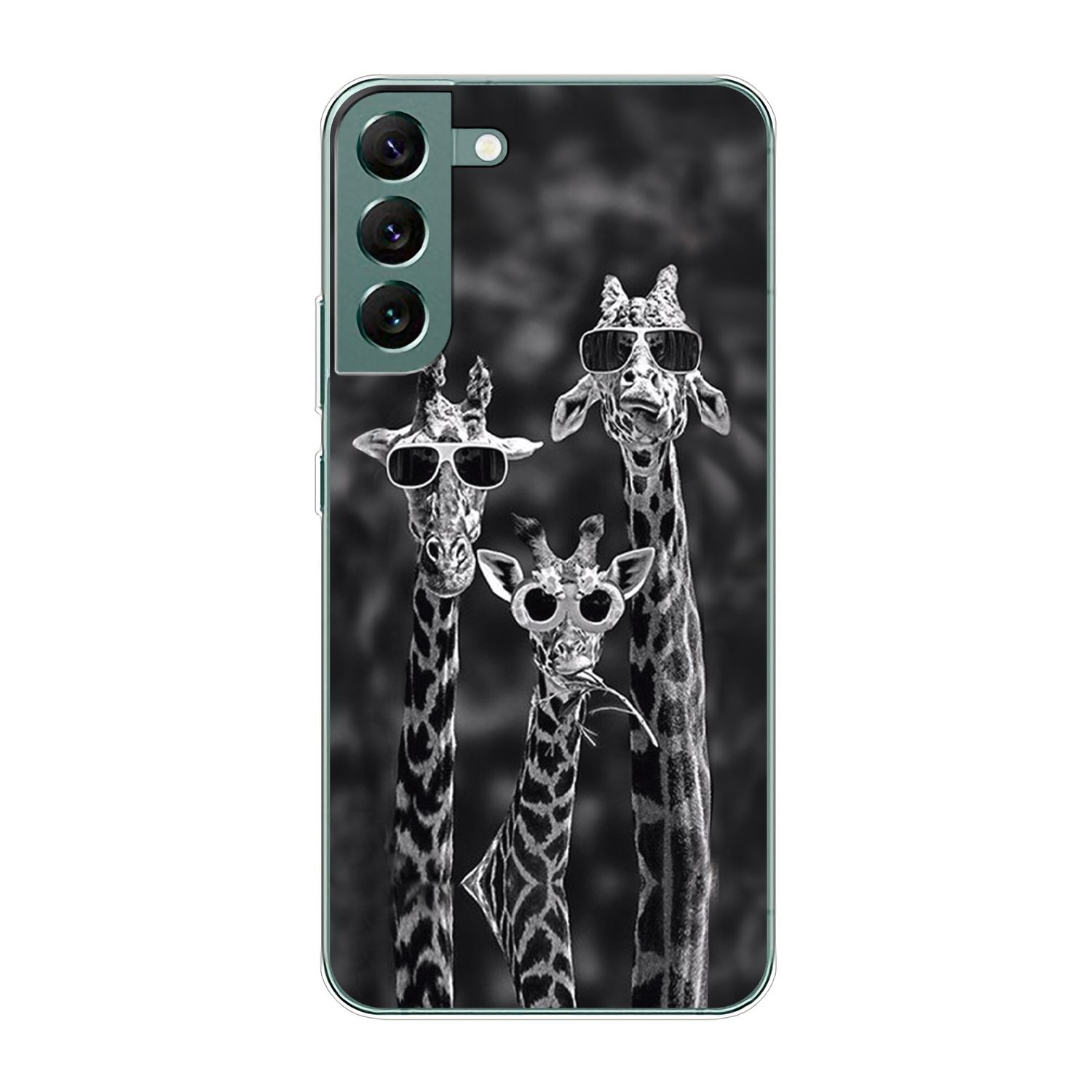 S22 DESIGN Plus Backcover, Giraffen Galaxy Case, 3 Samsung, KÖNIG 5G,