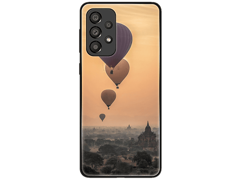 KÖNIG DESIGN Case, Backcover, Galaxy A33 Samsung, Heißluftballons 5G