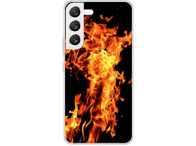 KÖNIG DESIGN Case, Backcover, Samsung, Galaxy S22 5G, Feuer